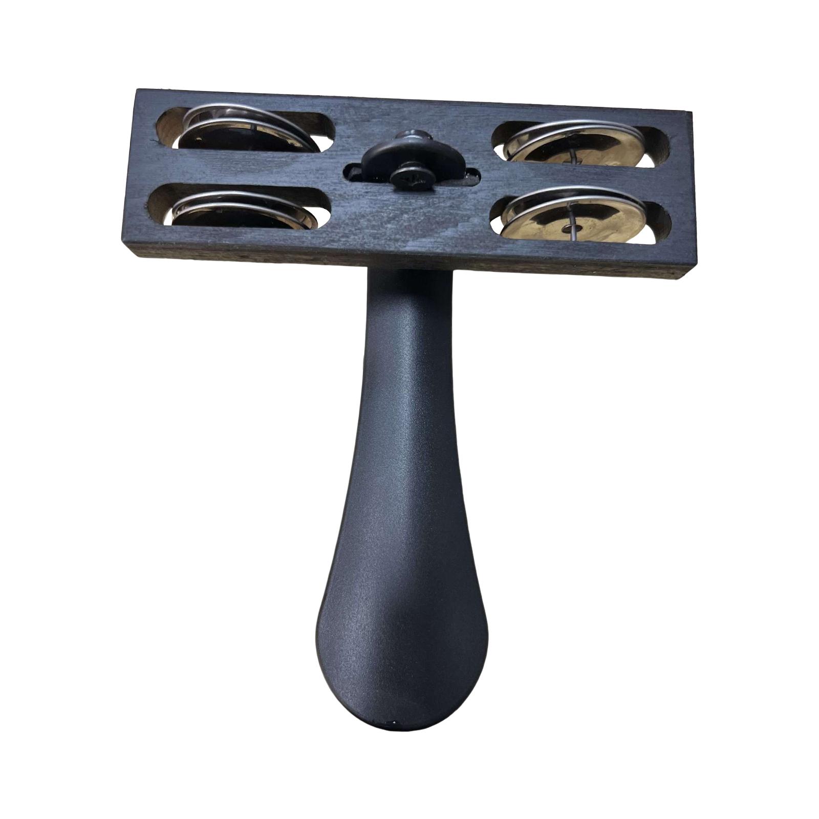 

Foot Shakers Foot Tambourine Professional Traditional Heel Tambourine for чёрный