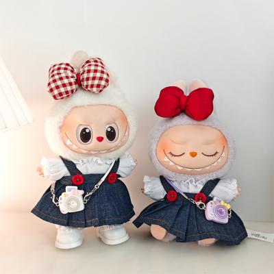 Pre 17 cm Oblečenie pre bábiku Labubu Móda Oblečenie Mikiny Oblečenie pre bábiky Farebné zladenie Mikiny Bábiky Doplnky Roztomilé dekorácie Obliečky