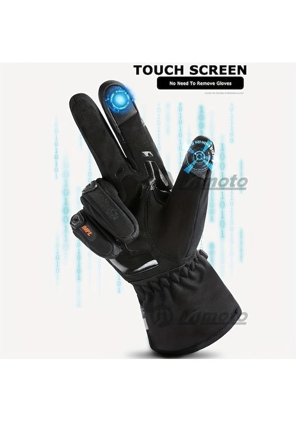 SUOMY Winter Motorcycle Gloves Waterproof, Warm, Riding, Anti Drop Thick Long Gloves