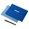 A5 Trifold Multi-Color PU Leather Business Notebook with Square Buckle for Meetings