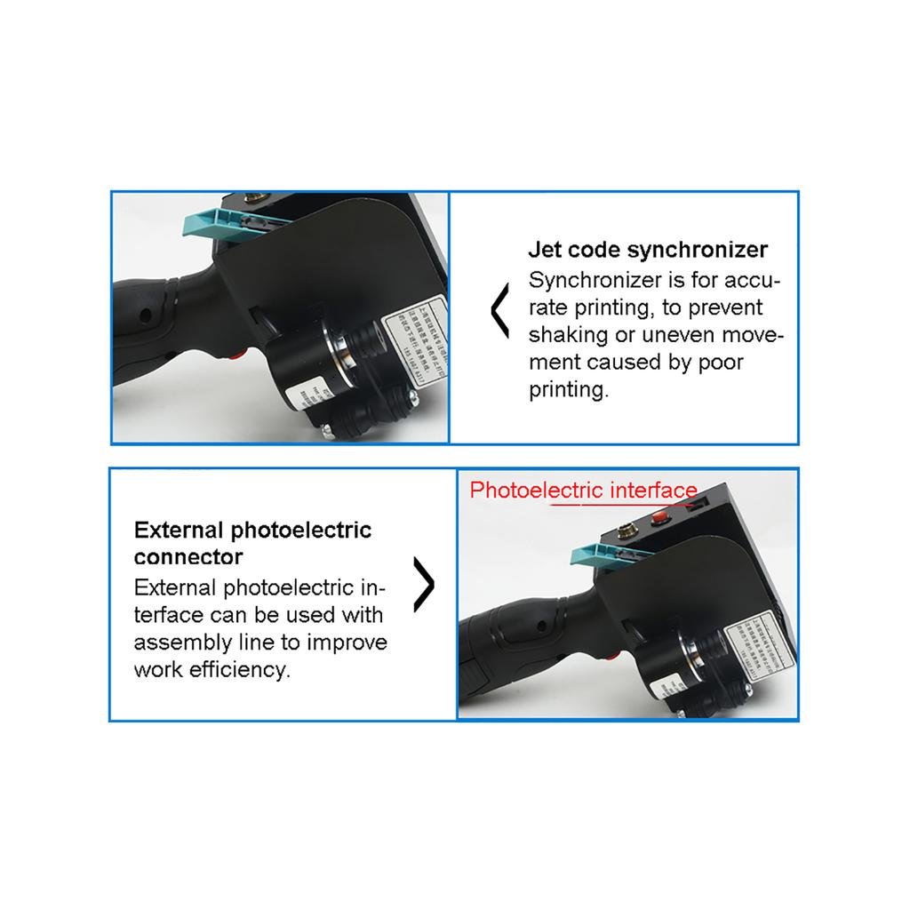 Variable Qr Bar Batch Code Date Number Logo Expiry Date Label Mobile Portable Hand Jet Handheld Thermal Inkjet Printer