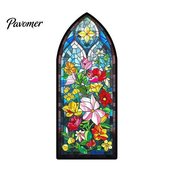 Wear-resistant Bookmark Stained Glass Flower Bookmark, Floral Acrylic Suncatcher Unique Shape Plant Book Page Marker, Gifts for Bookish, Women