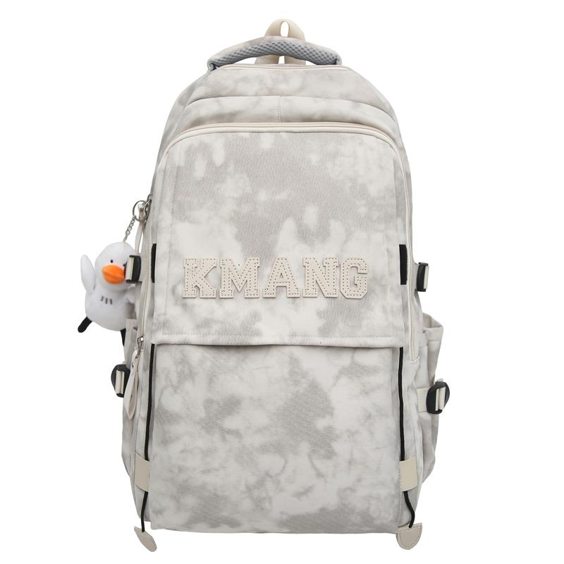 Middle School Student Schoolbag Men's Letter Backpack Women's Large Capacity Backpack