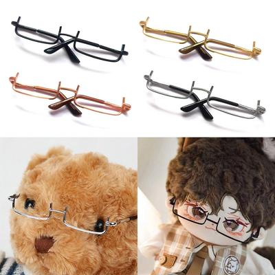 Lensless Doll Glasses Half-frame Pets Glasses Creative Doll Accessories  20cm Dolls