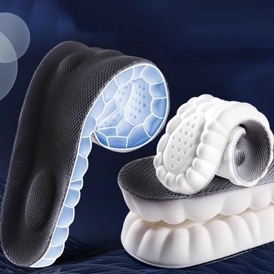 4D Cloud Technology Sports Insoles for Shoes PU Sole Soft Breathable Shock Absorption Cushion Running Orthopedic Care Insoles