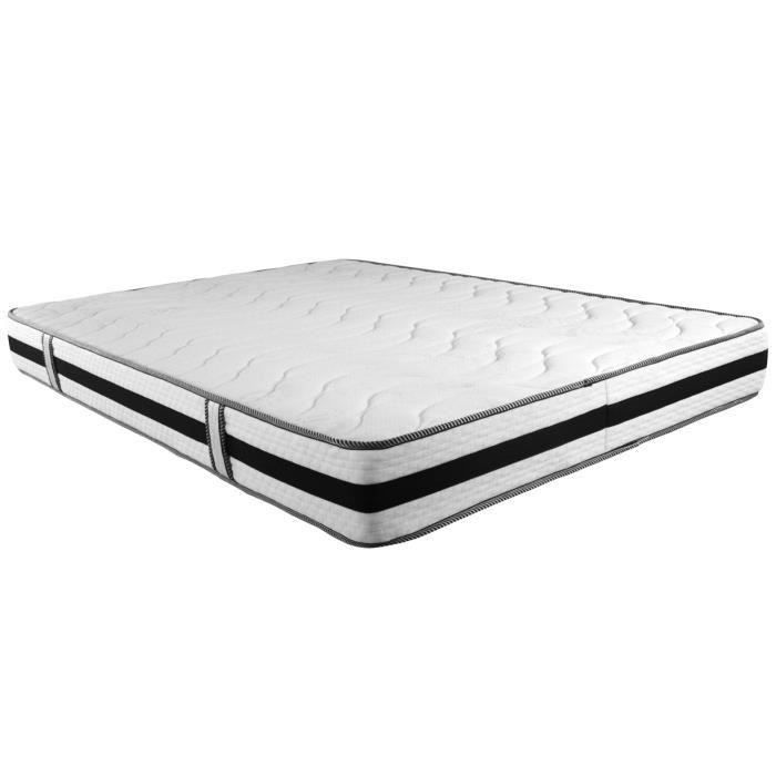 Deluxememory Matelas 90x200 Mémoire de Forme - Hauteur 21 Cm - Soutien Ferme - Orthopédique