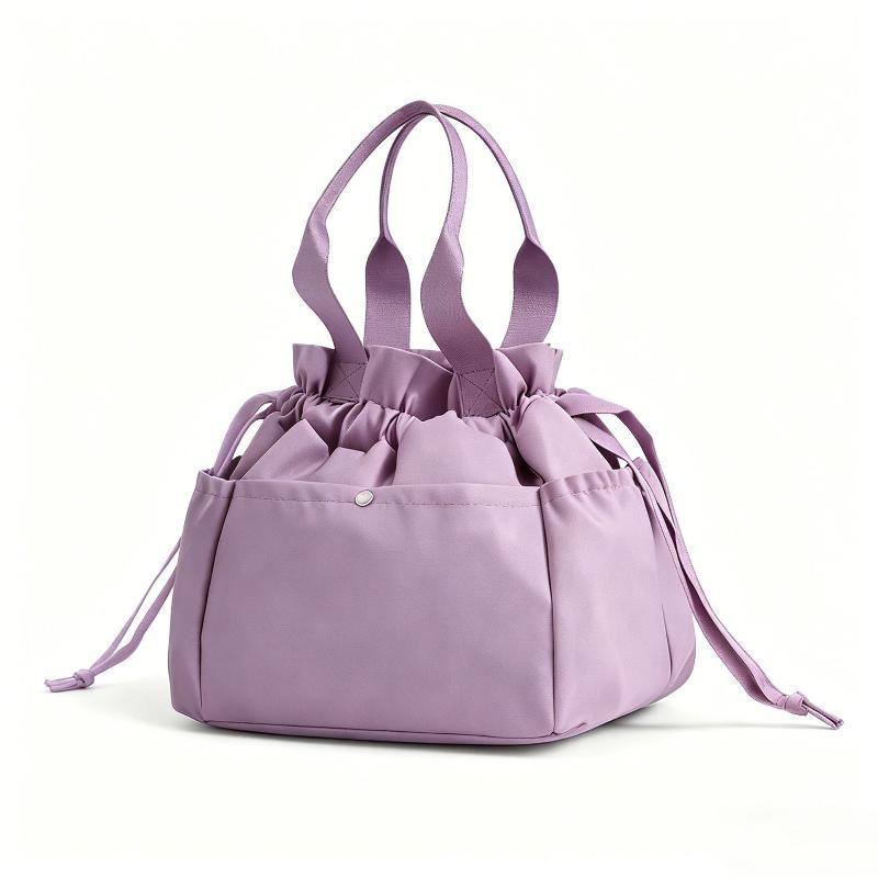 1Pcs Thickened Drawstring Lunch Box Bag Large Capacity Multi-Pocket Design Hand Carrying Insulated Bag Easy To Clean Bundle