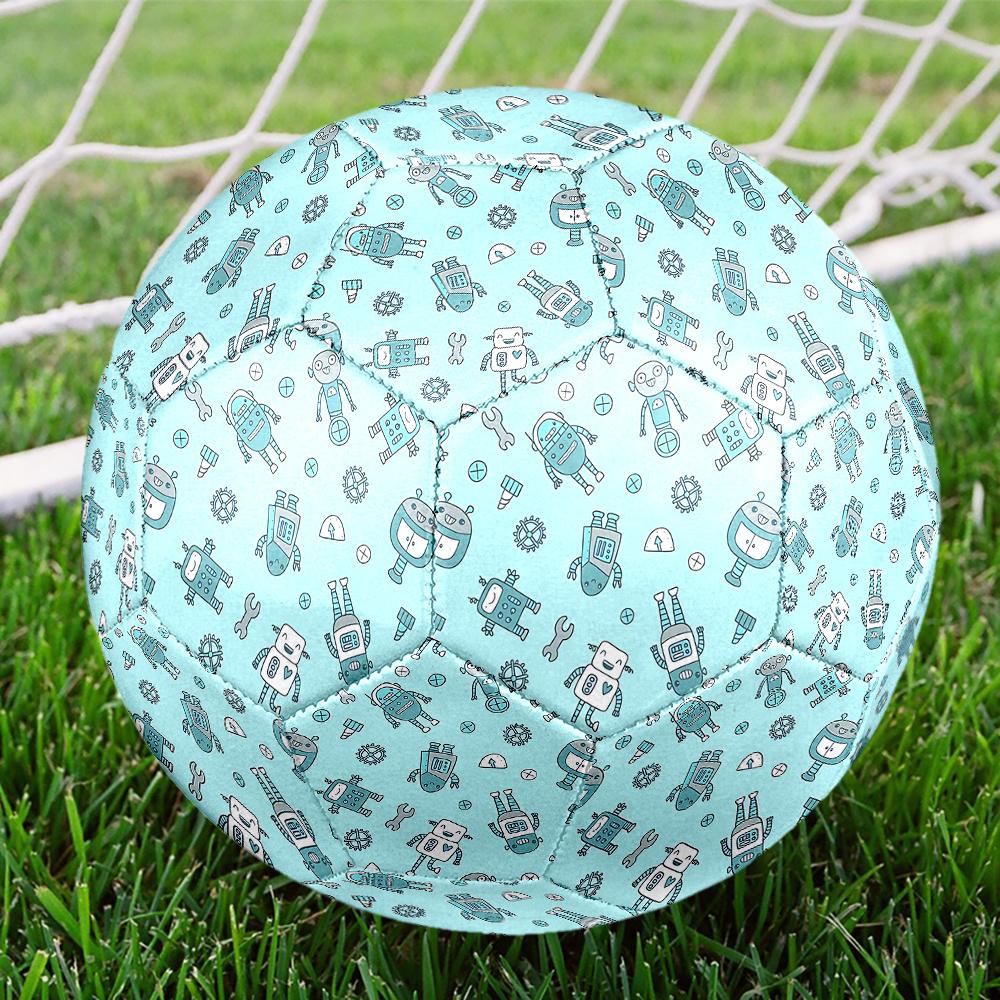 1PC Robot Adventure Soccer Ball Size 5 Football Machine Sewn Indoor/Outdoor Universal Football Gift W63 Size 5