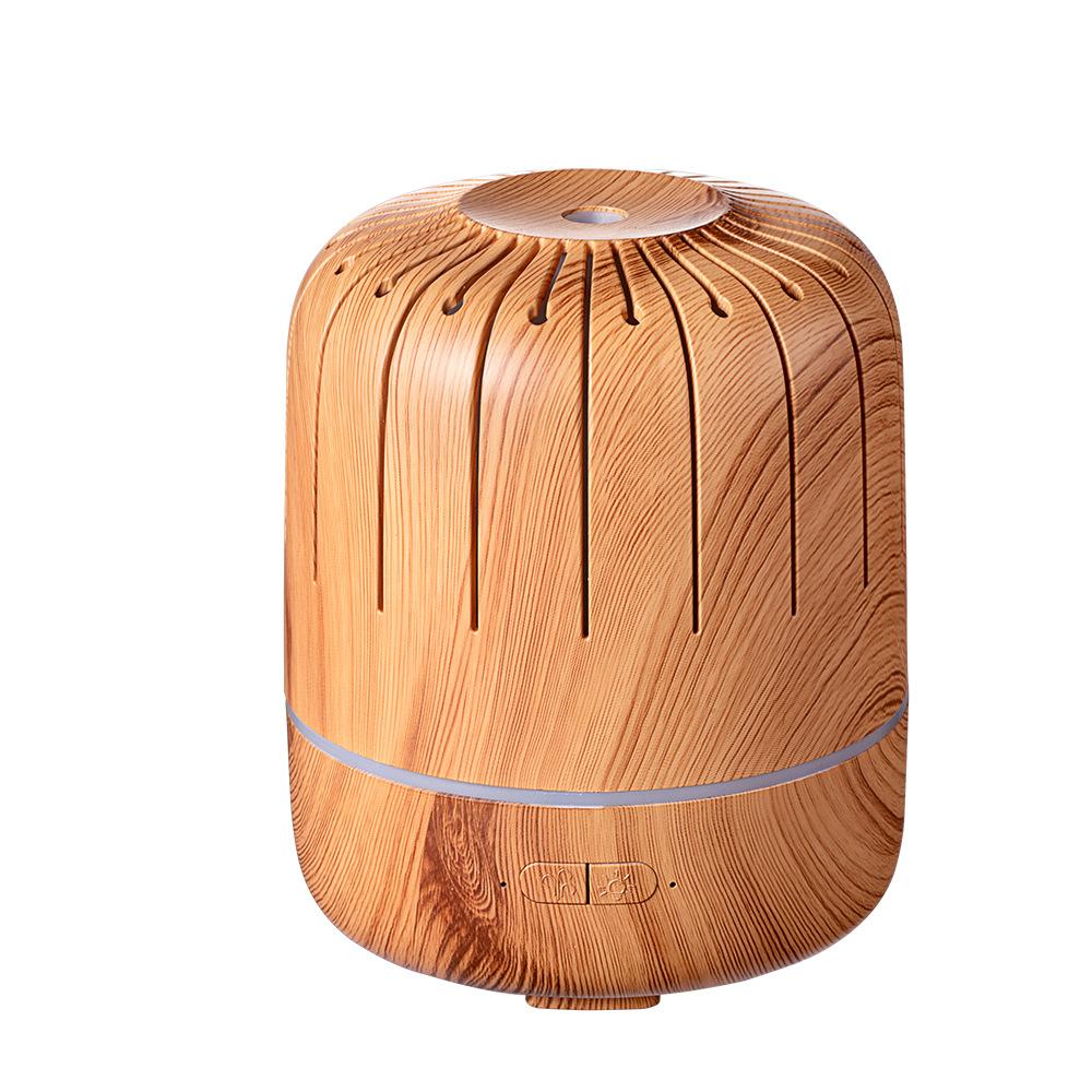 180 ml Wood Grain Aromaterapie Ultrazvukový zvlhčovač chladného vzduchu USB Difuzér esenciálního oleje s LED lampou pro domácí vůni pokoje