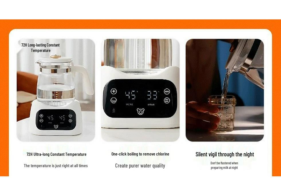 Multi-Functional Electric Kettle & Baby Formula Maker - Constant Temperature Tea Brewer & Health Pot.