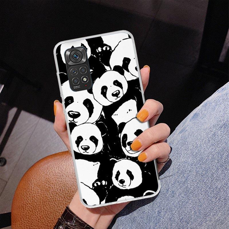 Cartoon Cute Panda Bear Phnoe Case for Phnoe Case for Xiaomi Redmi Note 15 14 14S 13 Pro Plus 12 12S 11S 11E 10S 10 11T 5G Uniqu