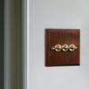 Brass Lever Switch Wooden Cover for Cafe And Living Room