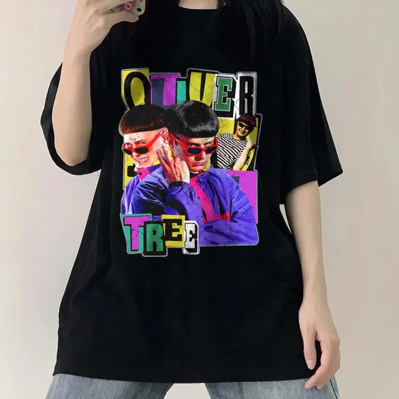 Oliver Tree Retro Shirt 2026 Fan Gedenk-T-Shirt Reiner Baumwolle Sommer Unisex Unisexs Fanbekleidung Y2k Stil