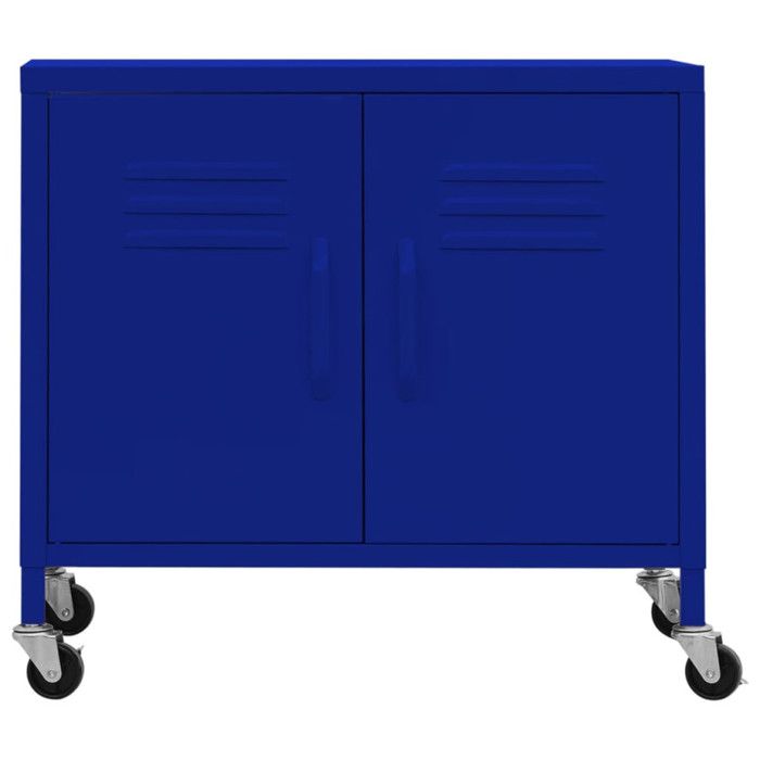 VidaXL Storage Cabinet Navy Blue 60x35x56 Cm Steel 336262