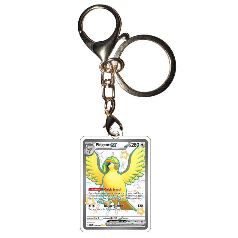 Pokemon Anime Mew Keychains Alakazam Pidgeot Forretress Gardevoir Toedscruel Noivern Diy Acrylic Action Figures Game Collection