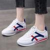 Fashion Striped White Sneakers Women New Leather Chunky Sports Shoes Thick Tennis Vulcanized Basket Platform Shoes Zapatos De Mujer