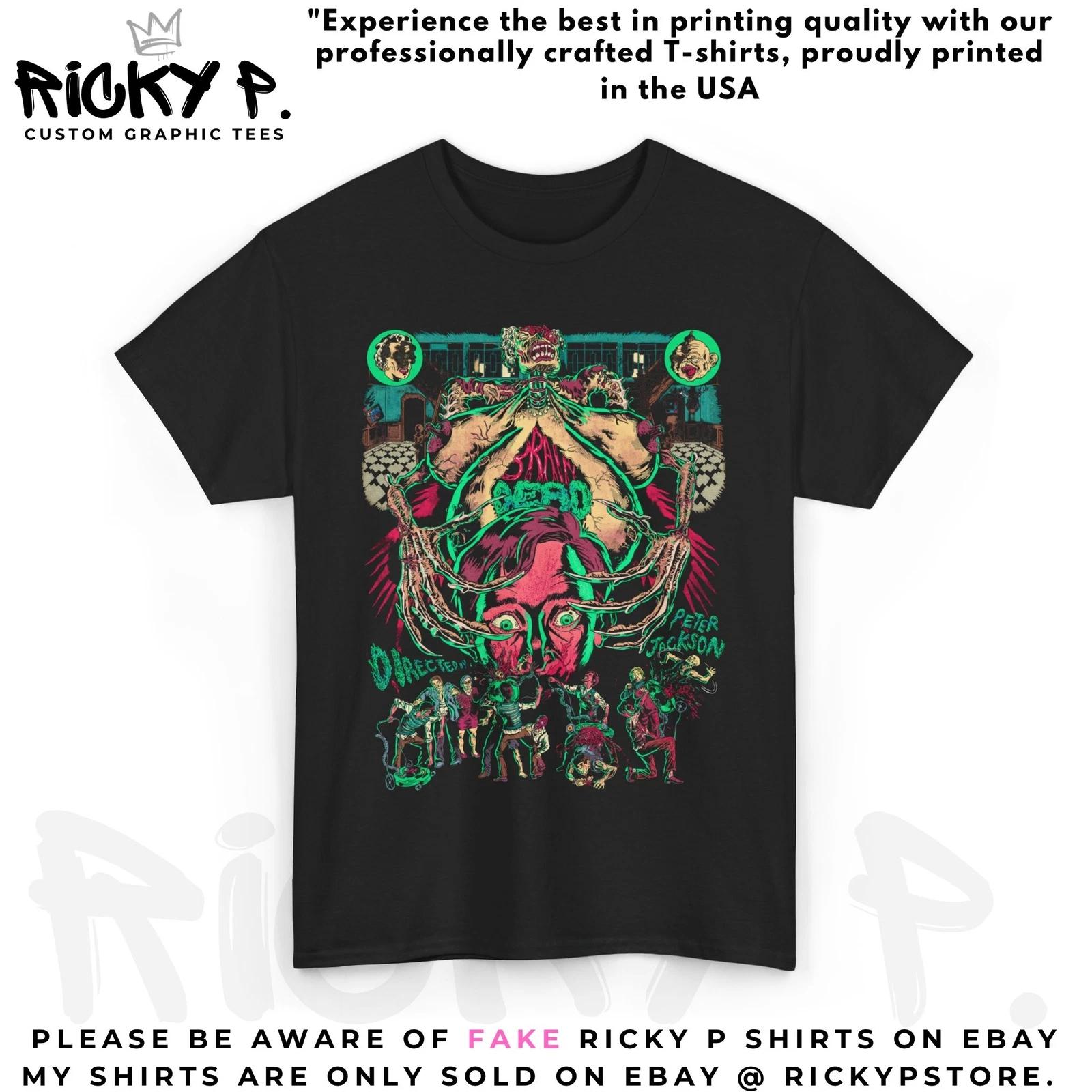 Brain Dead Peter Jackson Dead Alive 1992 Movie 100% Cotton T-shirt Mens Tees Top Unisex Heavy Cotton Tee M