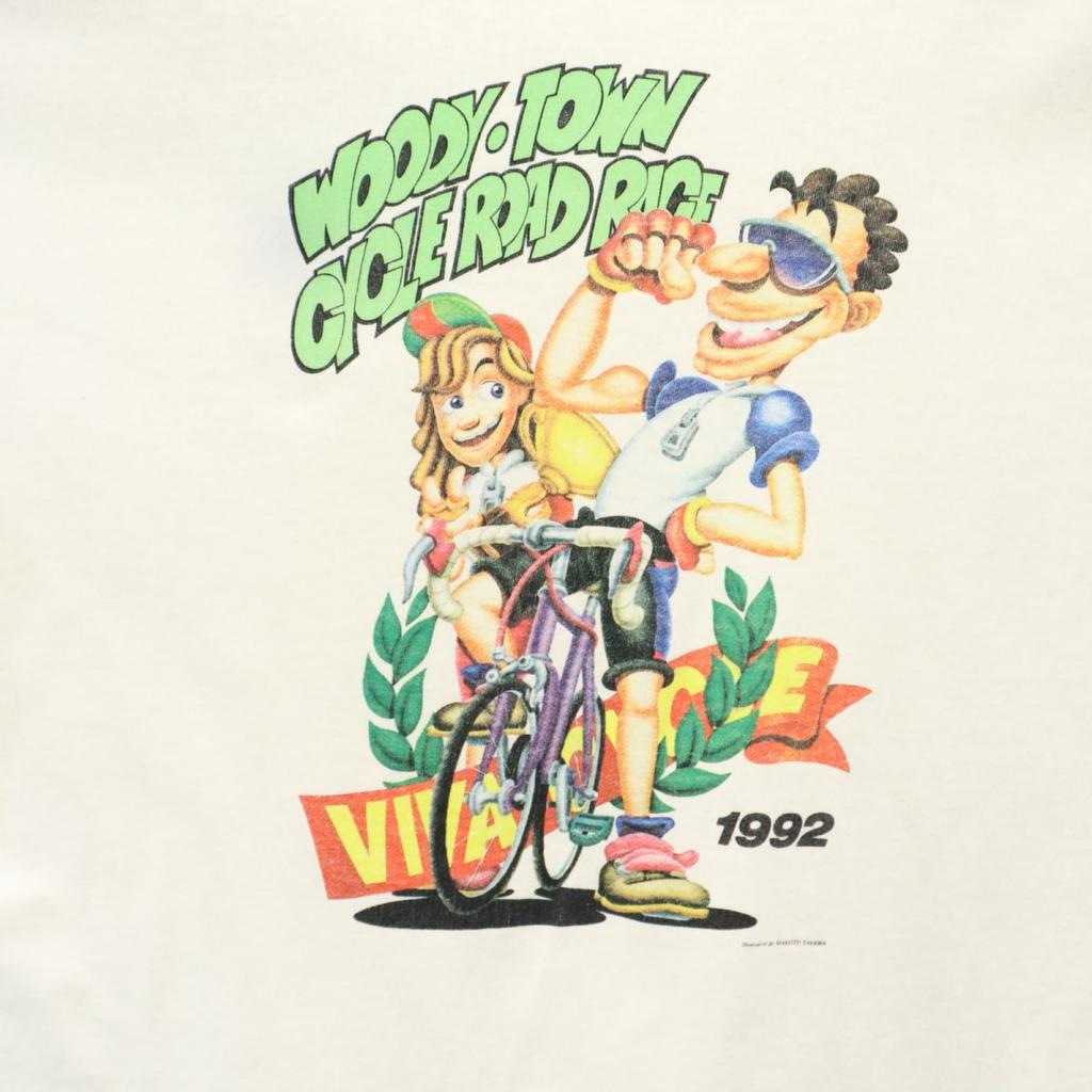 DESCENTE 90s Old Back Print Short Sleeve T-shirt L White Men's Used