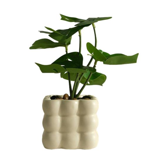 Simulated Potted Plant Small Fake Potted Plants in Ceramic Pot F