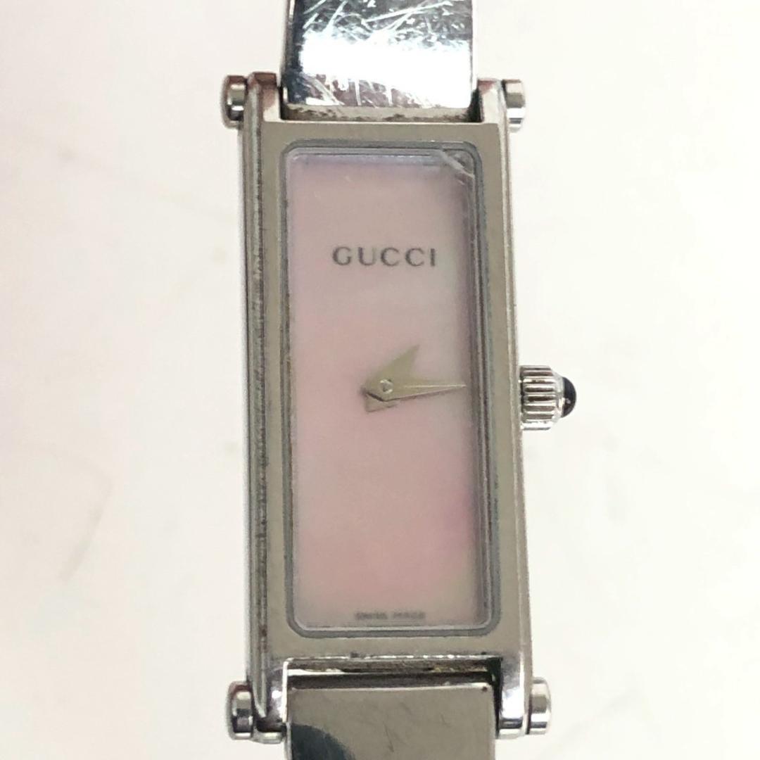 Used GUCCI Gucci Ladies Watch 1500L Silver Brand Used Rare Popular Standard Luxury Luxury Bag Bangle Watch Quartz Silver Silver Ladies