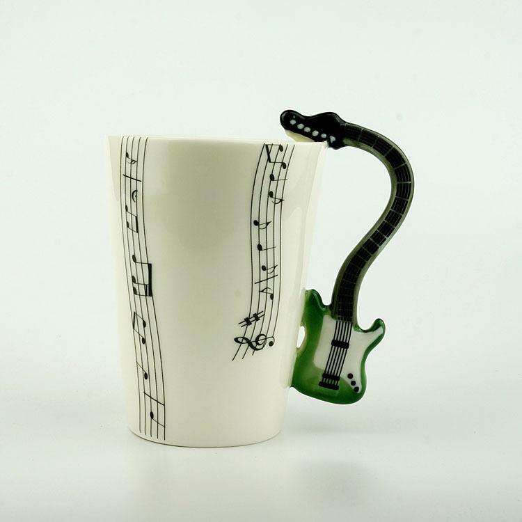 

Творческий керамический музыкальный стаканчик 3D керамический стаканчик для воды, можно сделать, рекламный стаканчик Plus 201-300ml зелёный