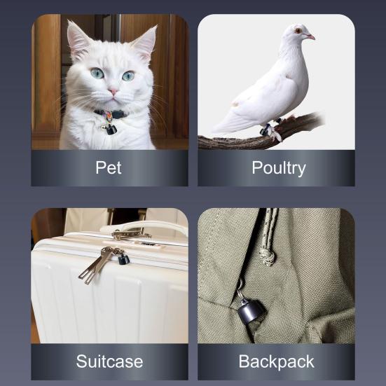 Smart Pet Tracker Location Tracking Collar Real-Time Global Positioning Mode Battery Powered Anti-loss