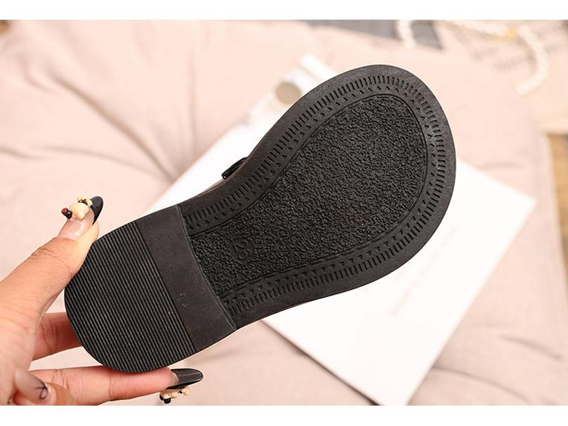 Modne koreańskie buty skórzane dla dzieci na rok 2024: Chłopięce casualowe i dziewczęce płaskie buty w stylu western