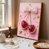 Pearl Painting Kit Cherry Theme Frameless Handicraft DIY Bedroom Decoration Living Room Wall Art Room Decoration Art Craft Decoration