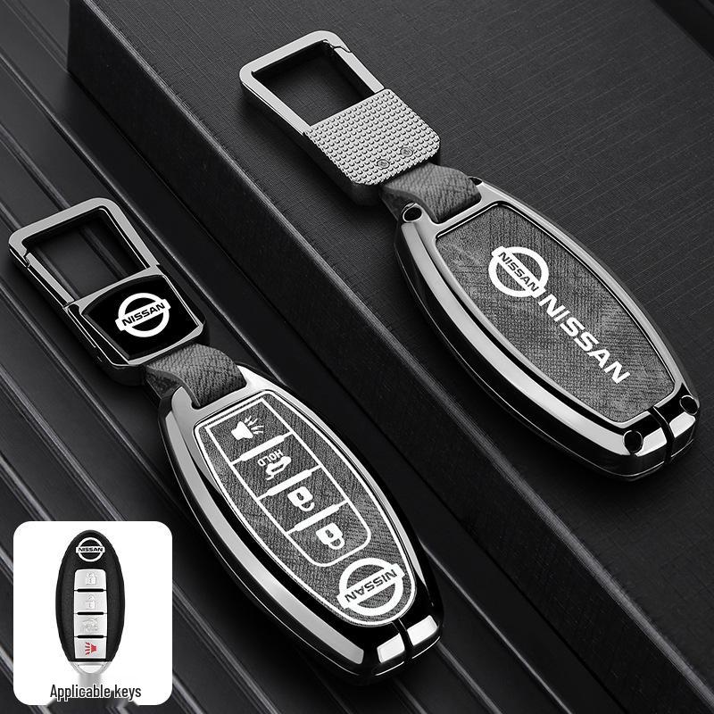 Nissan Key Case: Metal Cover for Sylphy, Terra, Tiida, Qashqai, Murano, Kicks
