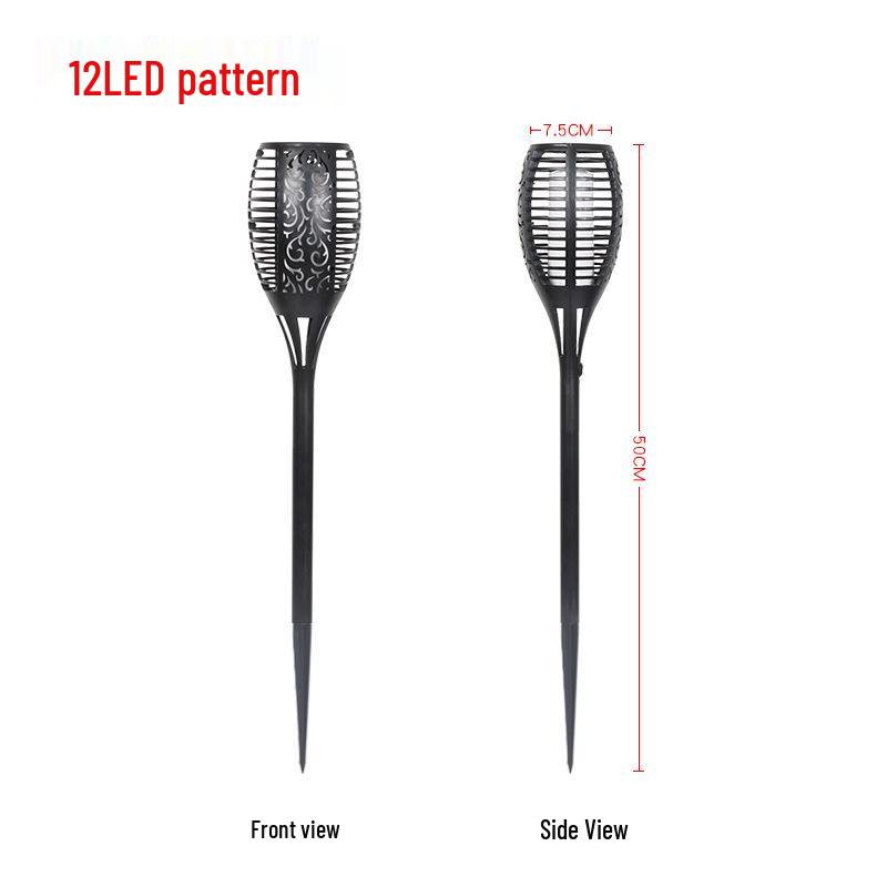 

LED Solar Flame Torch Light for Outdoor Courtyard and Garden – Bright Induction Landscape Light