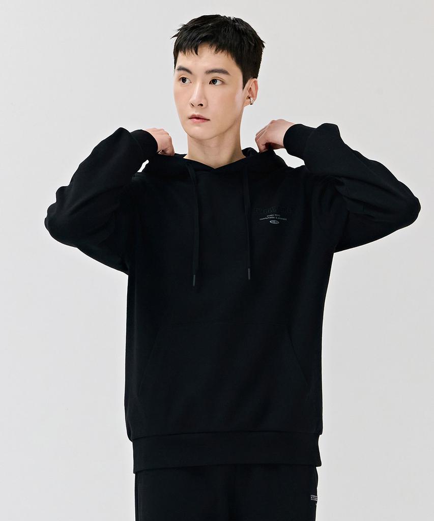 Unisex Essential Lettering Hoodie-Dezu5104B03