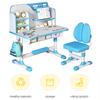 Ergonomic Desk Chair 2Pcs/Set Premium Kids Study Set, Height Adjustable Children School Table Set with Astronaut Pattern, Large Writing Board,