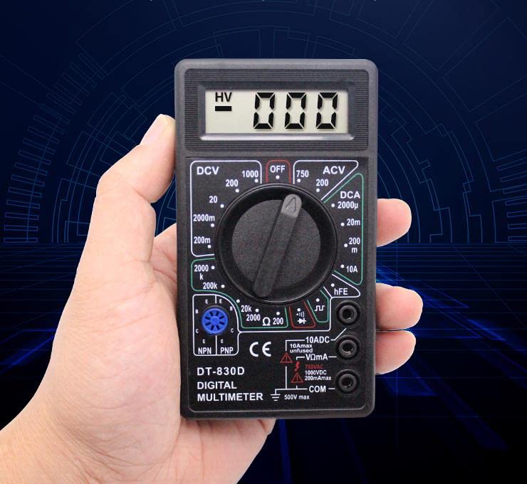 Generic DTY Compact Digital Battery Current Perfect for Every Home Multi-Tester, Current, Voltage, Resistance, Meter, Use, DT-830D