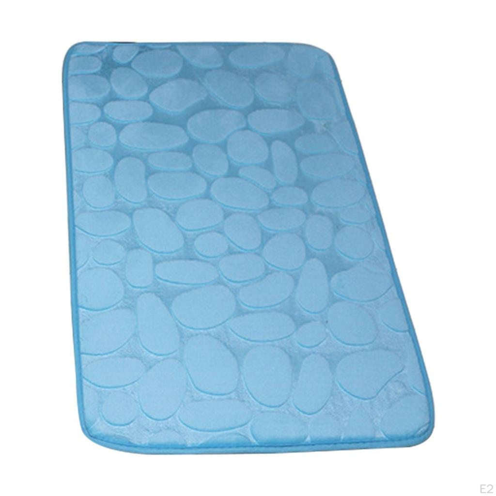 Bath Mat Set Toilet Lid Cover Water Absorbent Shower Mats Comfortable for
