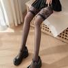 Women's Lace Stockings Sexy Fashion Ladies Women Sheer Stay Up Thigh High Stockings Summer Nightclubs Pantyhose Cross Stockings