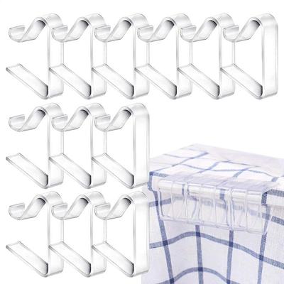 Tablecloth Clips Holders Transparent Holder Clips Windproof Table Cover Clamps For Restaurant Party Wedding Graduation