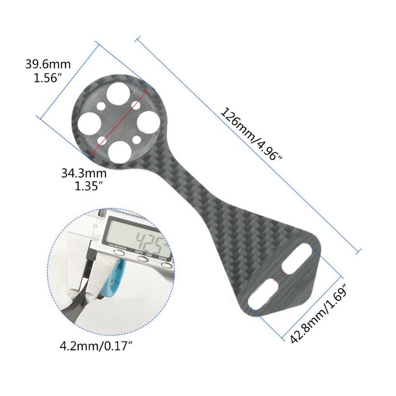Bicycles Handlebar Combo Mount Adjustable Out Front Computer Mount Carbon Fiber Bike Stem Mount Easy to Install