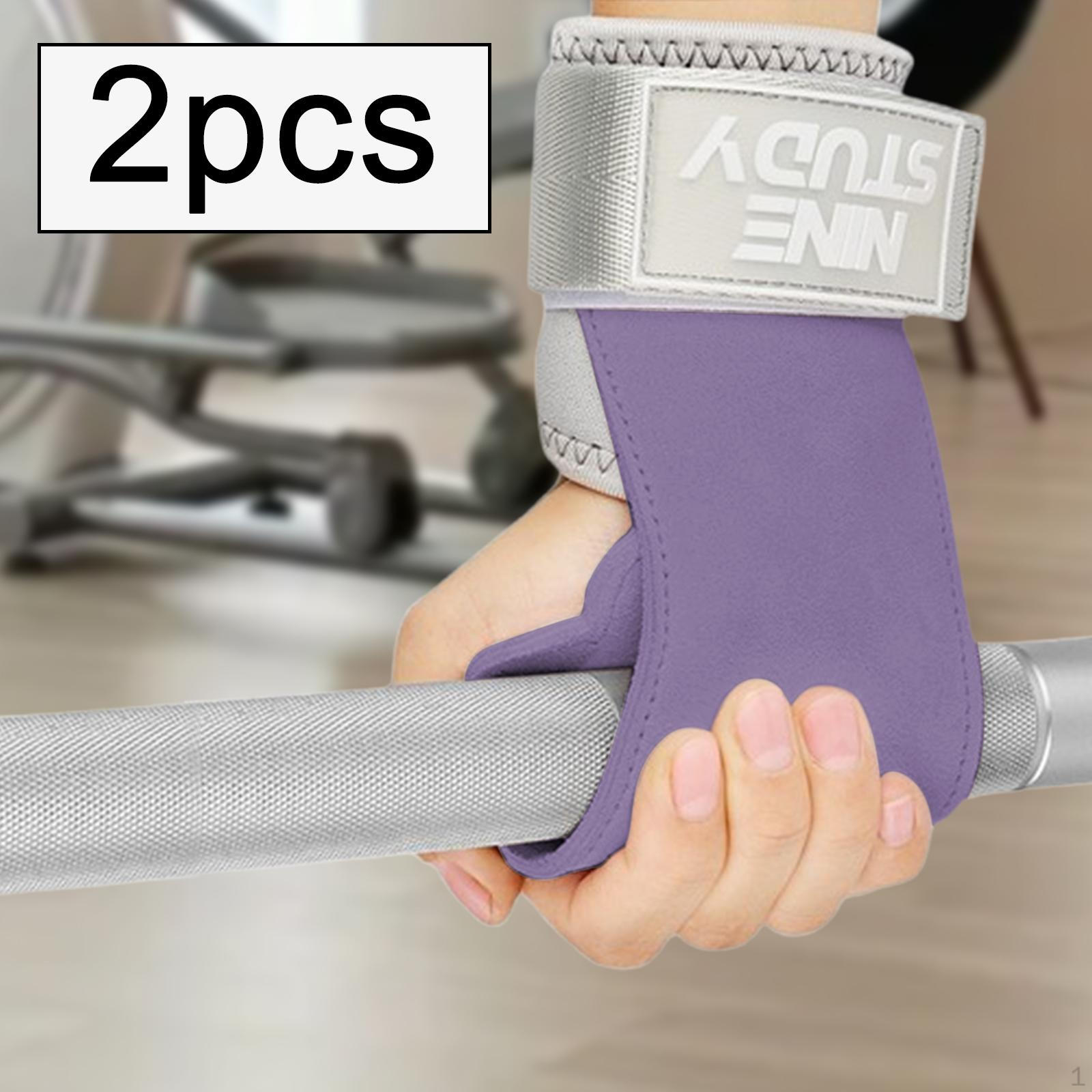 

Тяжелая атлетика Рукоятка Противоскользящие Подтягивания Защита Ладони Рукоятки для Женщин фиолетовый