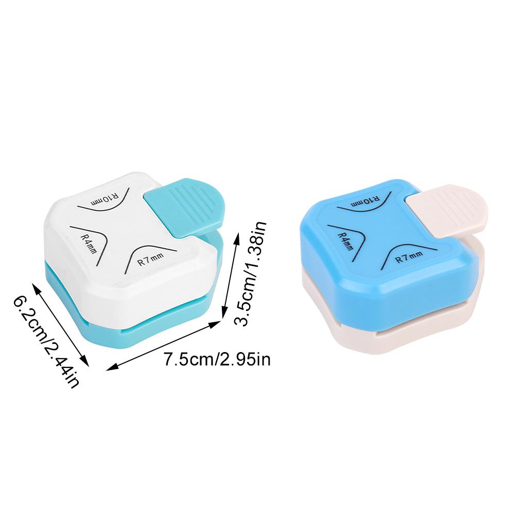 Edelstahl Eckstanzer zum Basteln und Kartenmachen 3 Größen 4/7/10mm Kartenherstellungsmaterial