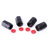 New Style Car Wheel Tire Valve Caps Tyre Rim Stem Covers With Rubber Seal Airdust Waterproof For Auto Motorcycles Trucks Bikes