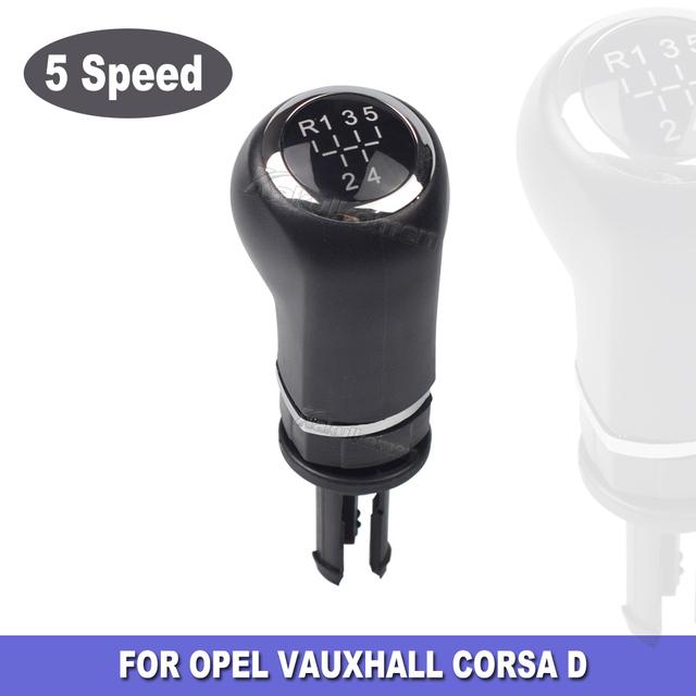 5 / 6 Speed Car Shift Gear Knob With Leather Boot For OPEL VAUXHALL CORSA D 2006 2007 2008 2009 2010 2011 2012 2013 2014