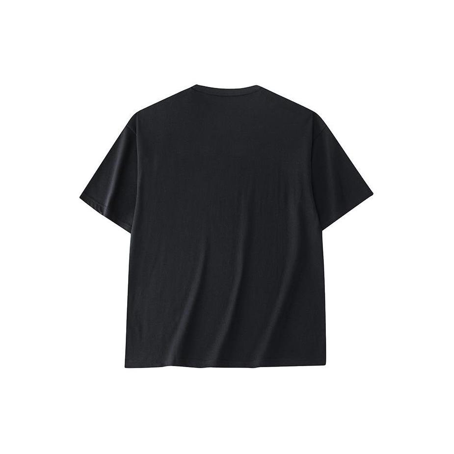 Anta Drop Shoulder Sleeve T-Shirt Men's Black 972428105-4