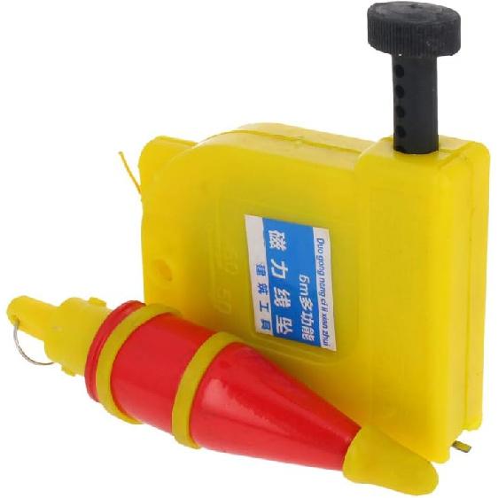 Utoolmart Magnetic Plumb Setter, 6M/20ft Magnetic Plumb Rite Setter Leveling Test Device Measure Tool, Used In Construction Can Automatically Stretch