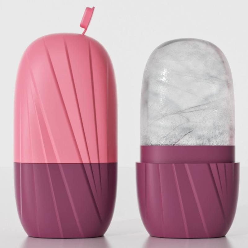 Reusable Ice Roller Ice Cube Silicone Mold Ice Ball Facial Beauty Skin Care Massager