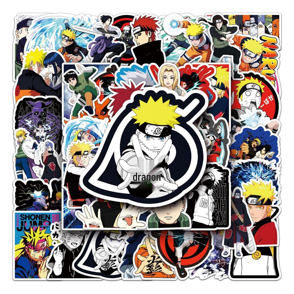 54pcs Naruto Anime Stickers: Waterproof Decals for Laptops, Suitcases, Cars