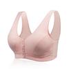 Women's Plus Size Front Closure Wireless Bra Full Coverage Comfort Everyday Bra for Senior