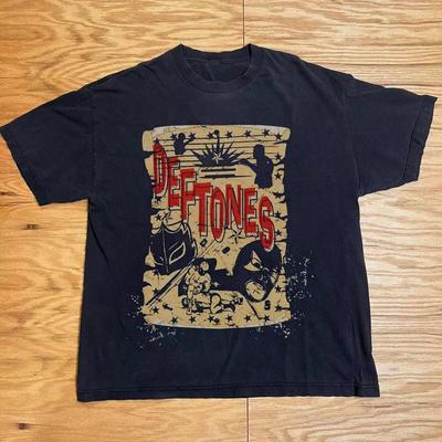 Vintage Deftones Tour Concept T-Shirt, Unisex Schwarzes Baumwoll-T-Shirt, Größe S-5XL Unisex T-Shirt