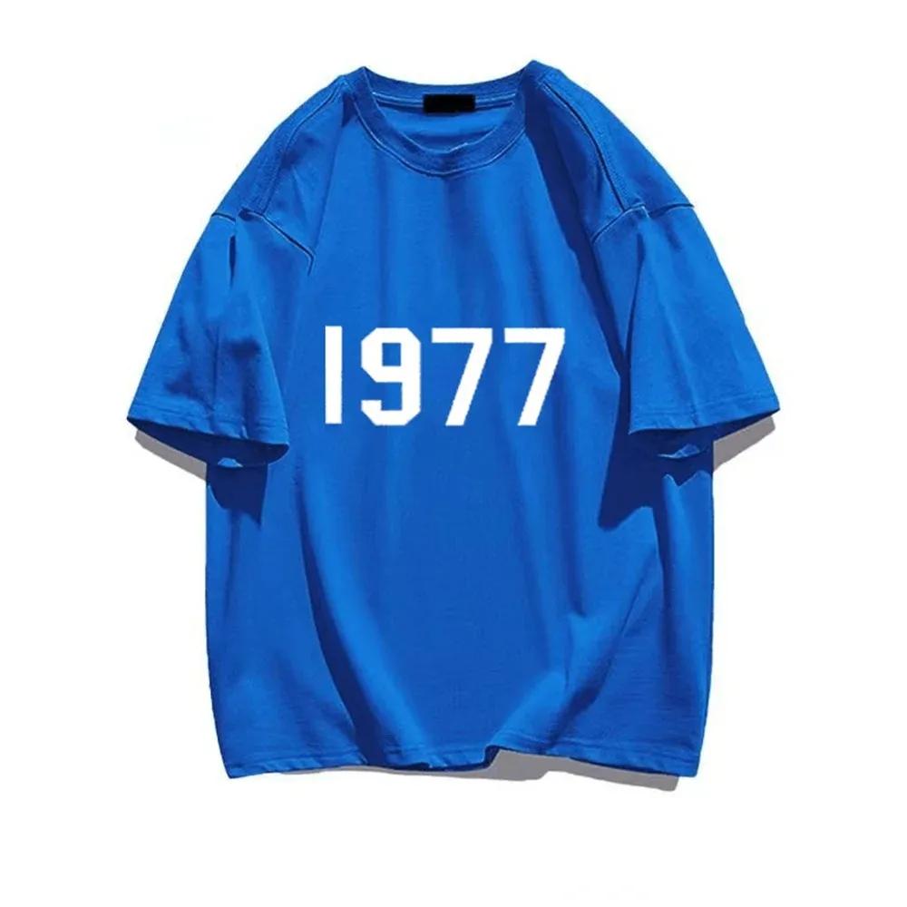 Retro Men Women Tshirts 100% Cotton T-shirt HIP HOP Brand Shirt 1977 Printed Vintage Short Sleeve Tees High Quality Tops