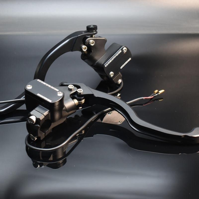 Universal 17.5mm piston motorcycle electric brake master cylinder hydraulic clutch Black left