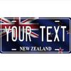 Personalisierter Neuseeland Flagge Kennzeichen Metallschild Auto Haus Wanddekor